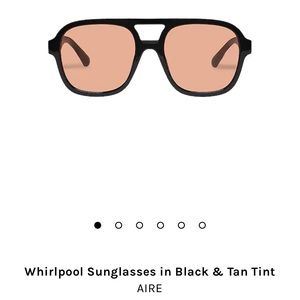 AIRE Whirlpool Sunglasses in Black & Tan Tint